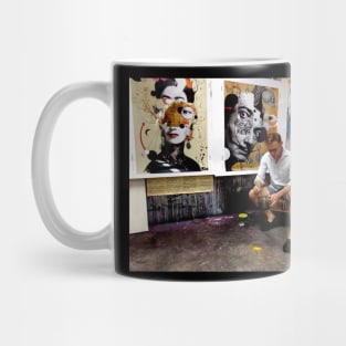 Studio with deconstructed prints Mug